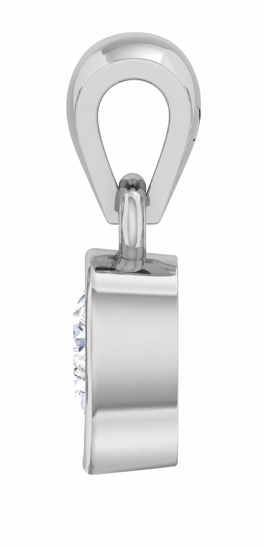 Solitaire Collection - Amora Pear Moissanite Pendant