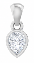Solitaire Collection - Amora Pear Moissanite Pendant