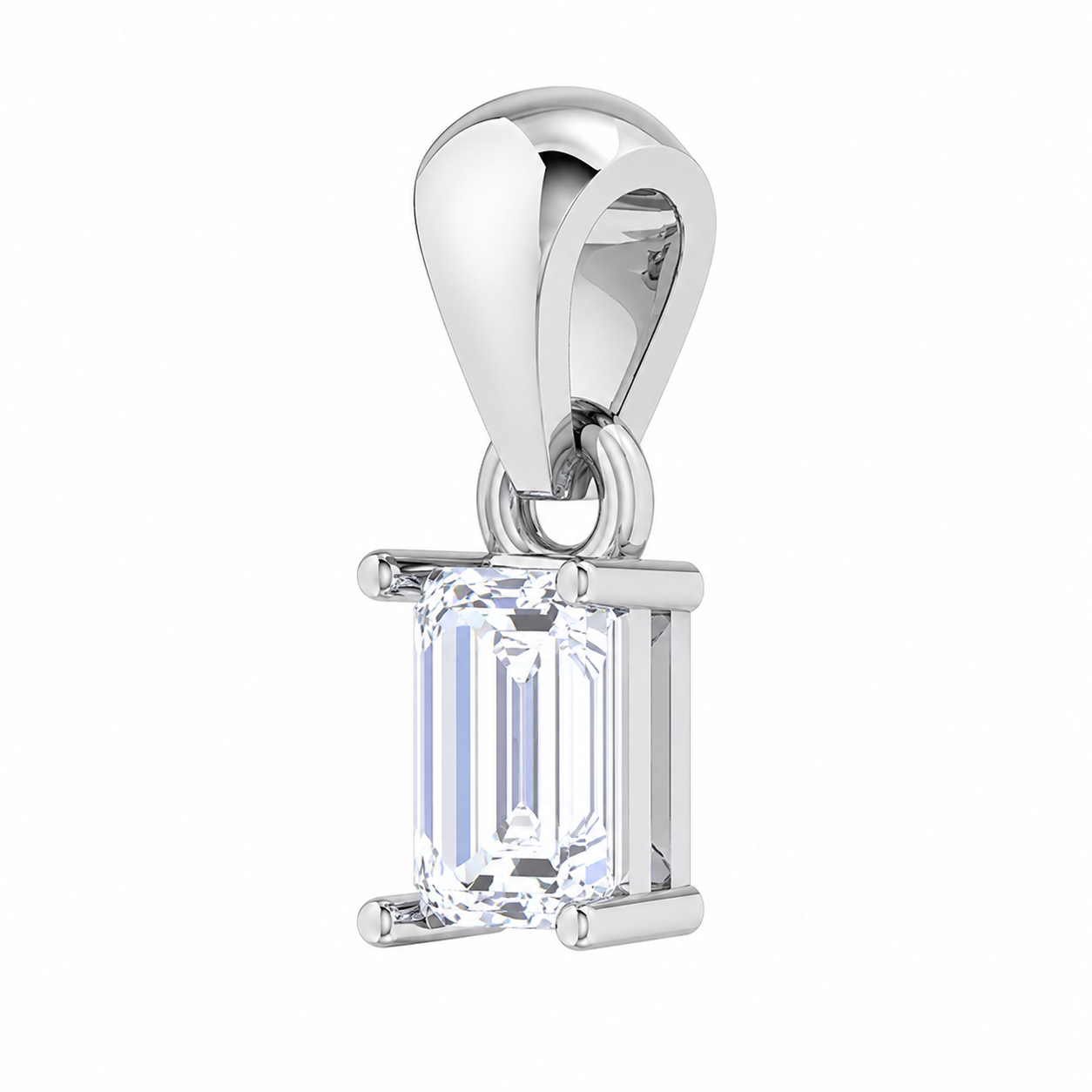 Solitaire Collection - Aurelia Emerald Moissanite Pendant