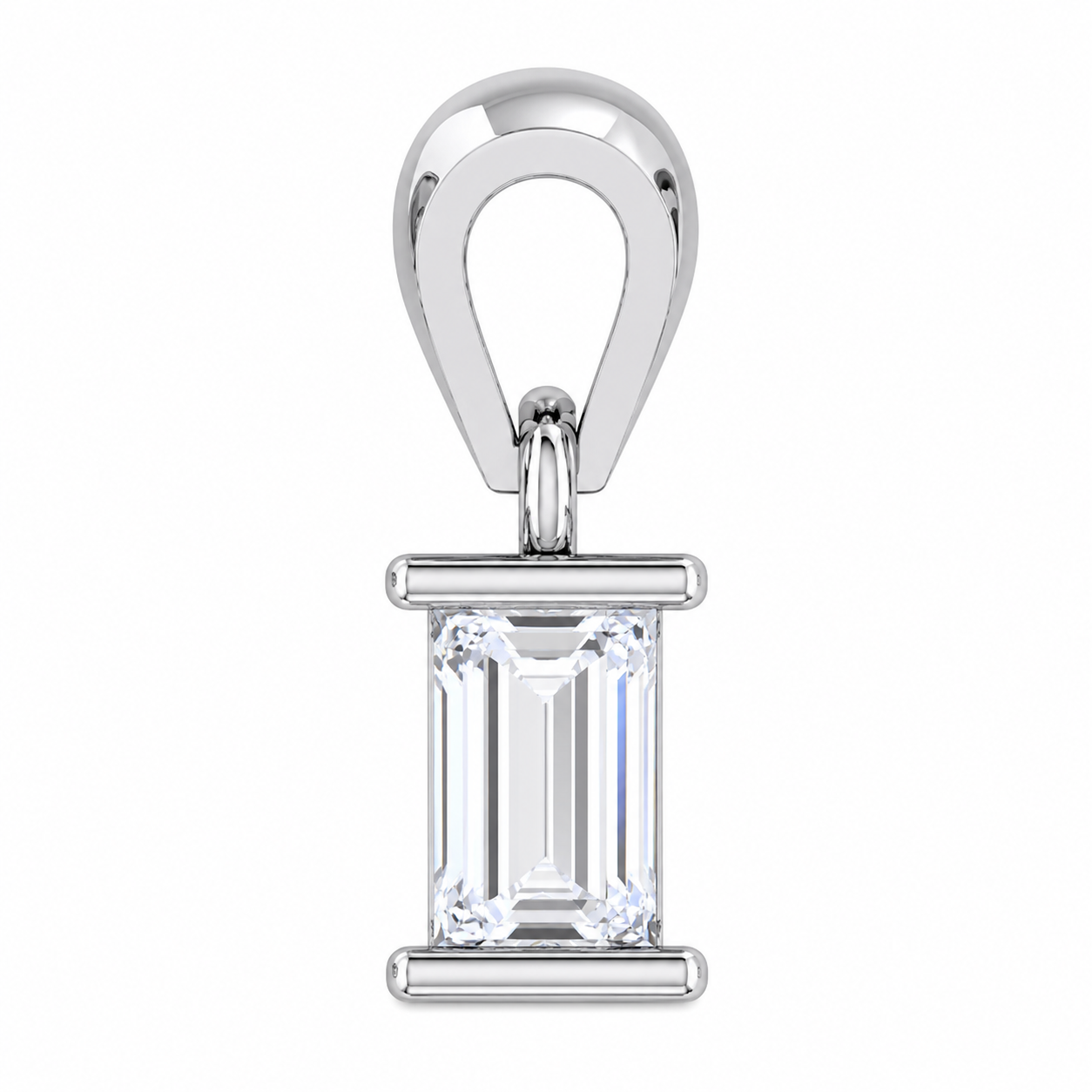 Solitaire Collection - Aurelia Emerald Moissanite Pendant