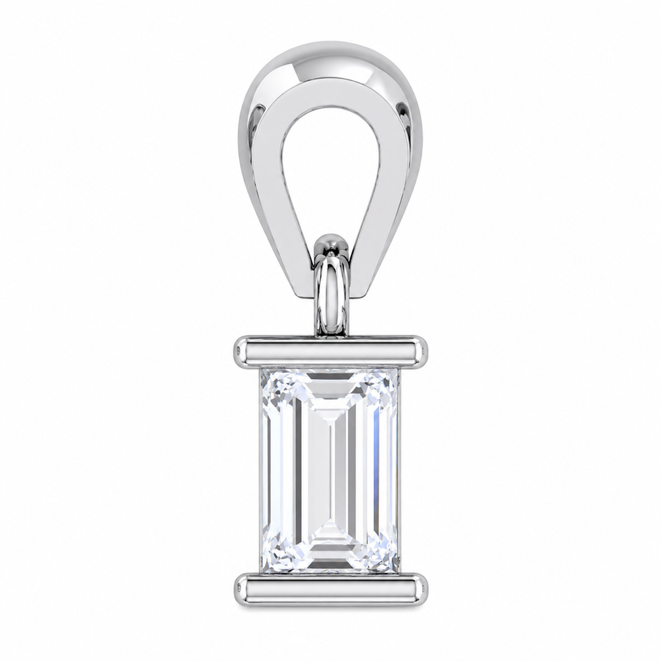 Solitaire Collection - Aurelia Emerald Moissanite Pendant