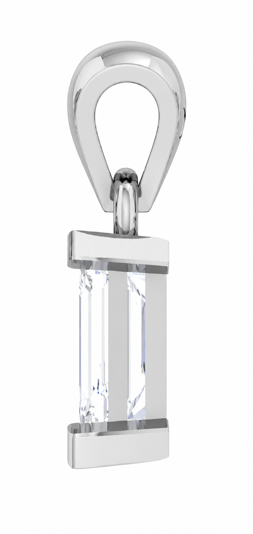 Solitaire Collection - Elara Emerald Moissanite Pendant