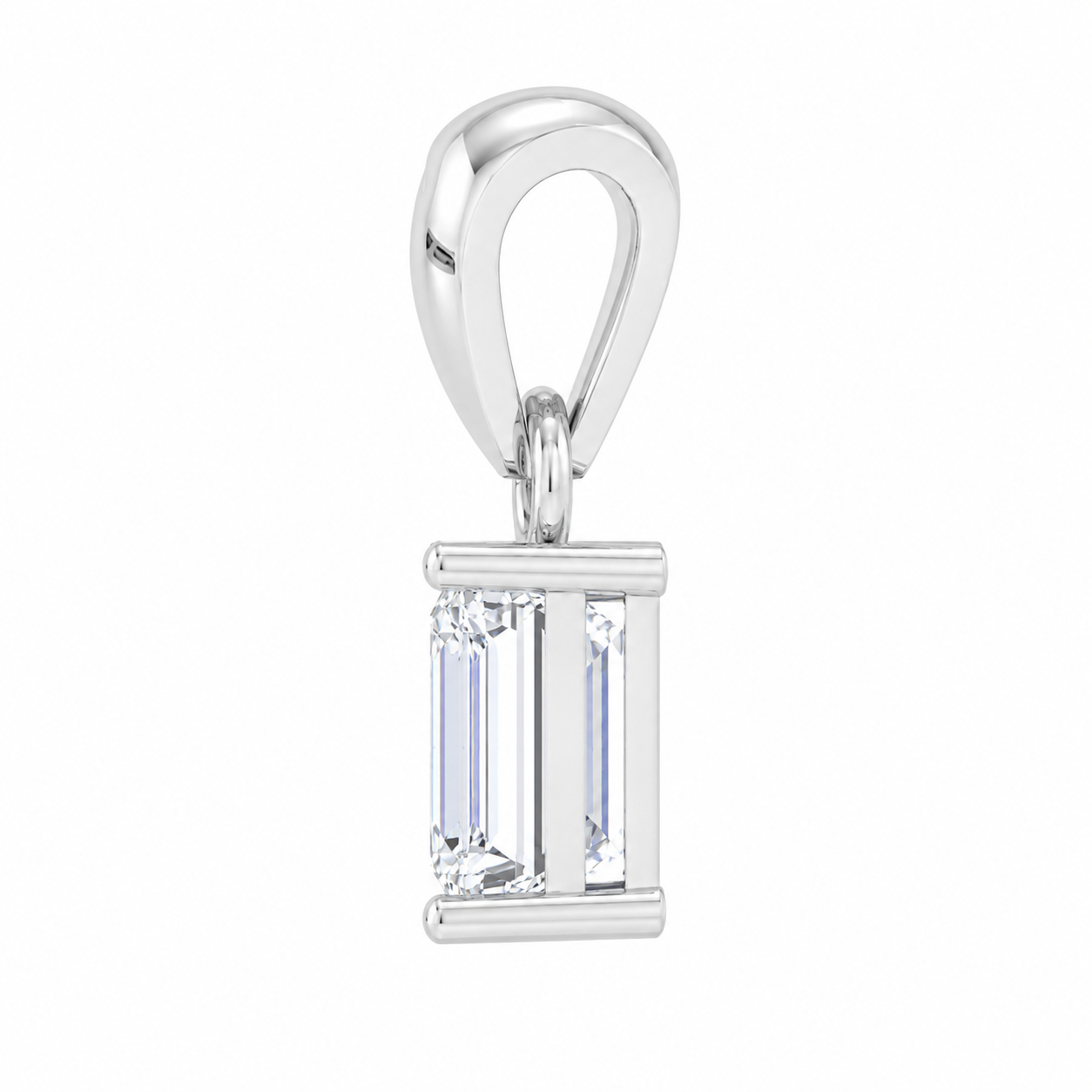 Solitaire Collection - Aurelia Emerald Moissanite Pendant