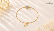 Halo Arc Diamond Bracelet