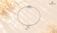 Halo Arc Diamond Bracelet