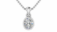 AURELIA OVAL BEZEL PENDANT