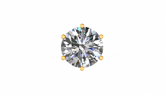 LUMINA ROUND BEZEL STUD EARRING (Copy)