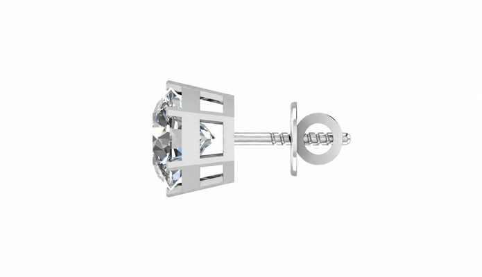 LUMINA ROUND BEZEL STUD EARRING (Copy)