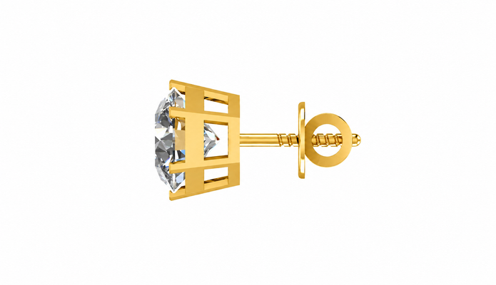 LUMINA ROUND BEZEL STUD EARRING (Copy)