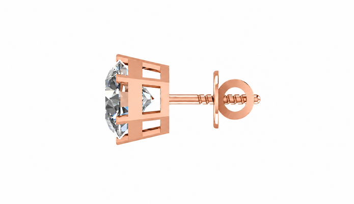 LUMINA ROUND BEZEL STUD EARRING (Copy)