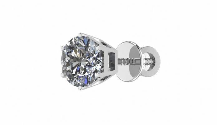 LUMINA ROUND BEZEL STUD EARRING (Copy)
