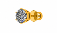 LUMINA ROUND BEZEL STUD EARRING (Copy)