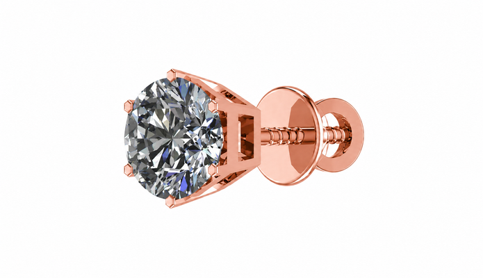 LUMINA ROUND BEZEL STUD EARRING (Copy)