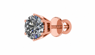 LUMINA ROUND BEZEL STUD EARRING (Copy)