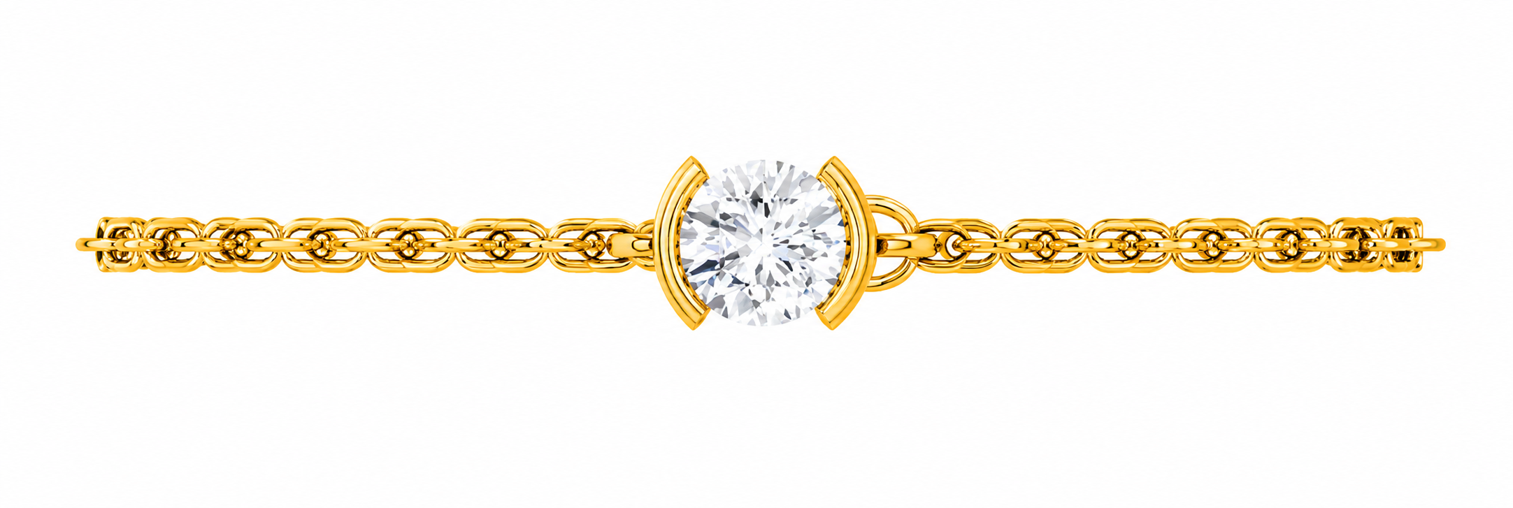 Luna Arc Moissanite Bracelet