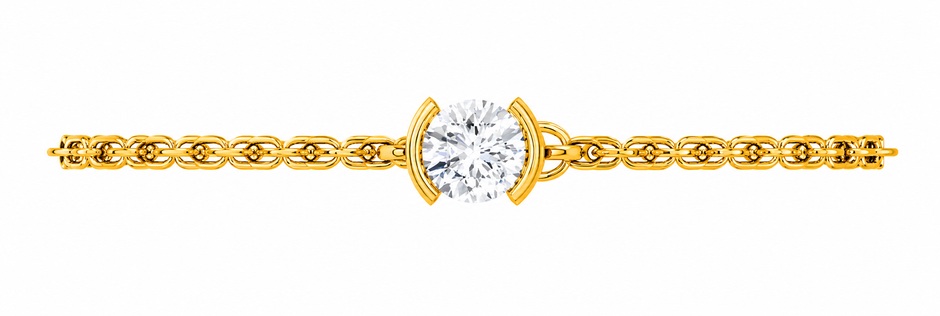 Luna Arc Moissanite Bracelet