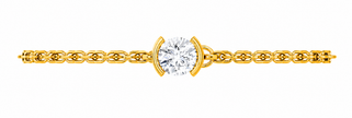 Luna Arc Moissanite Bracelet