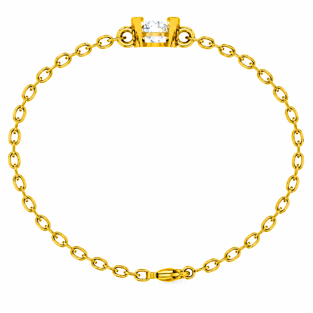 Luna Arc Moissanite Bracelet