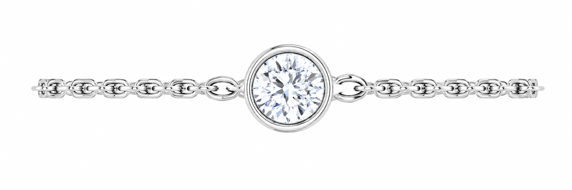 Elysia Bezel Moissanite Bracelet