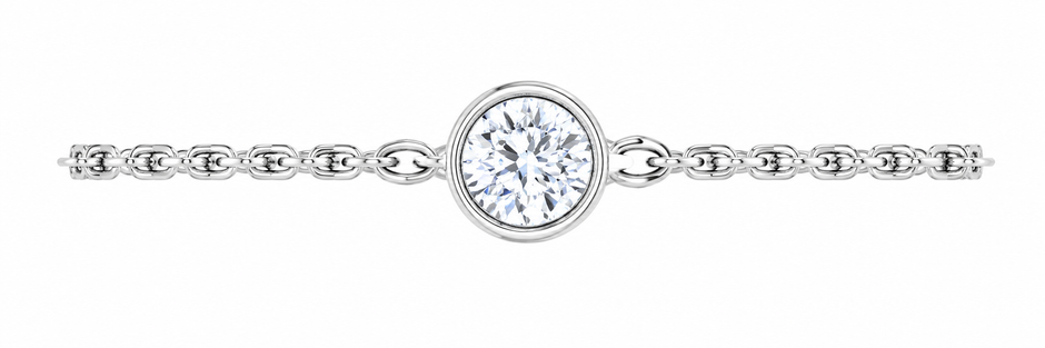 Elysia Bezel Moissanite Bracelet