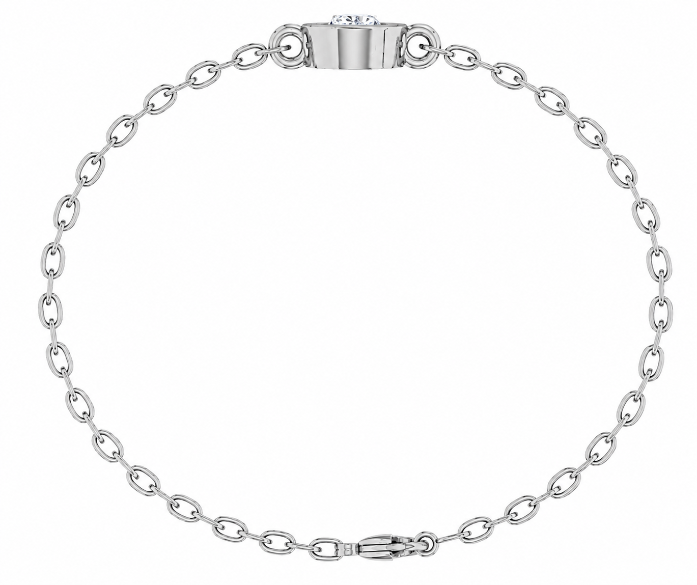 Elysia Bezel Moissanite Bracelet