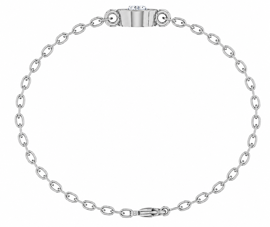 Elysia Bezel Moissanite Bracelet