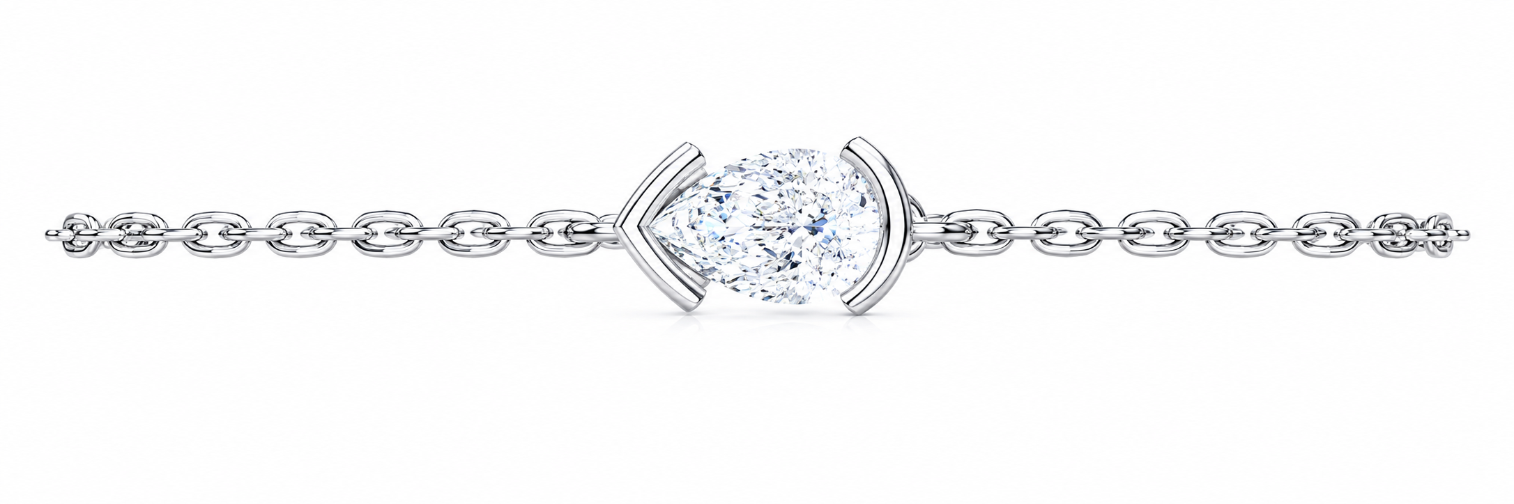 Selene Arc Moissanite Bracelet