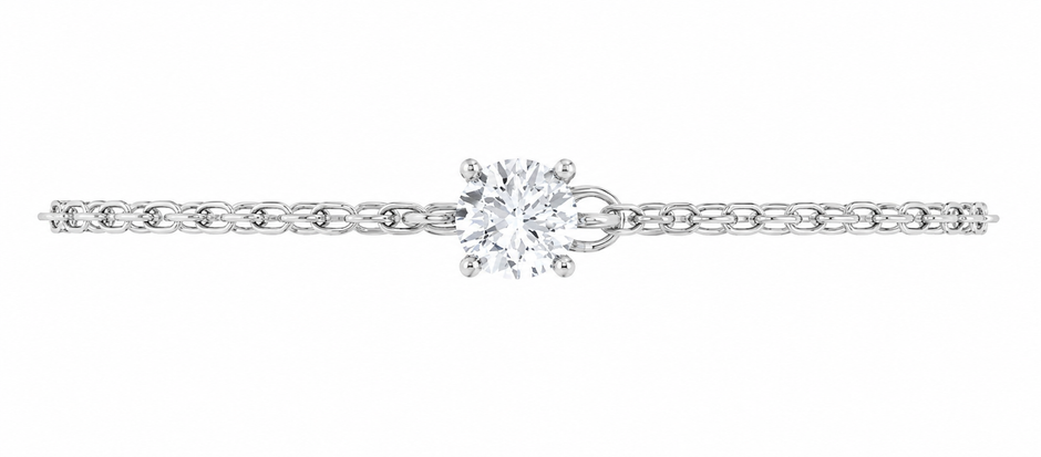 Celeste Solitaire Moissanite Bracelet