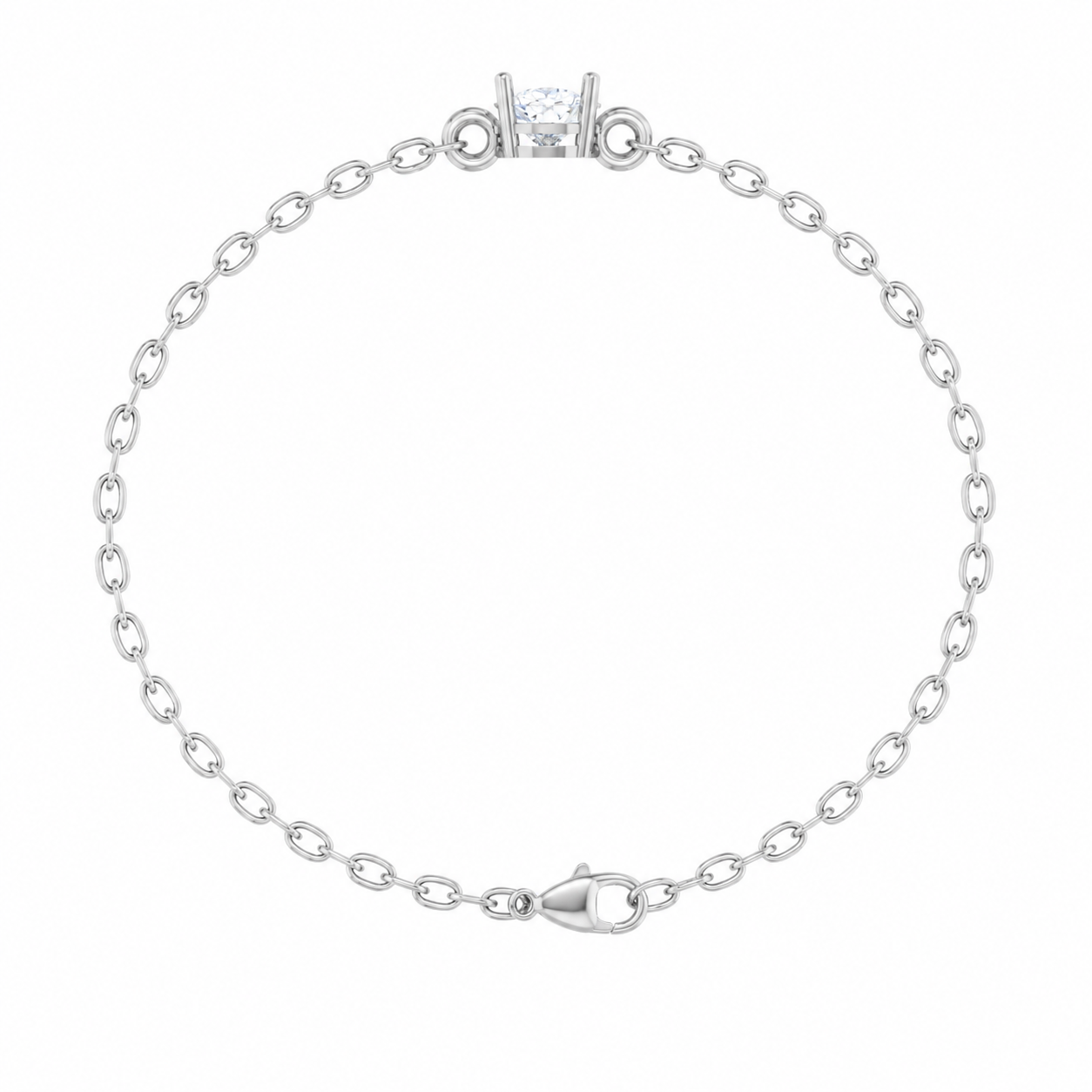Celeste Solitaire Moissanite Bracelet