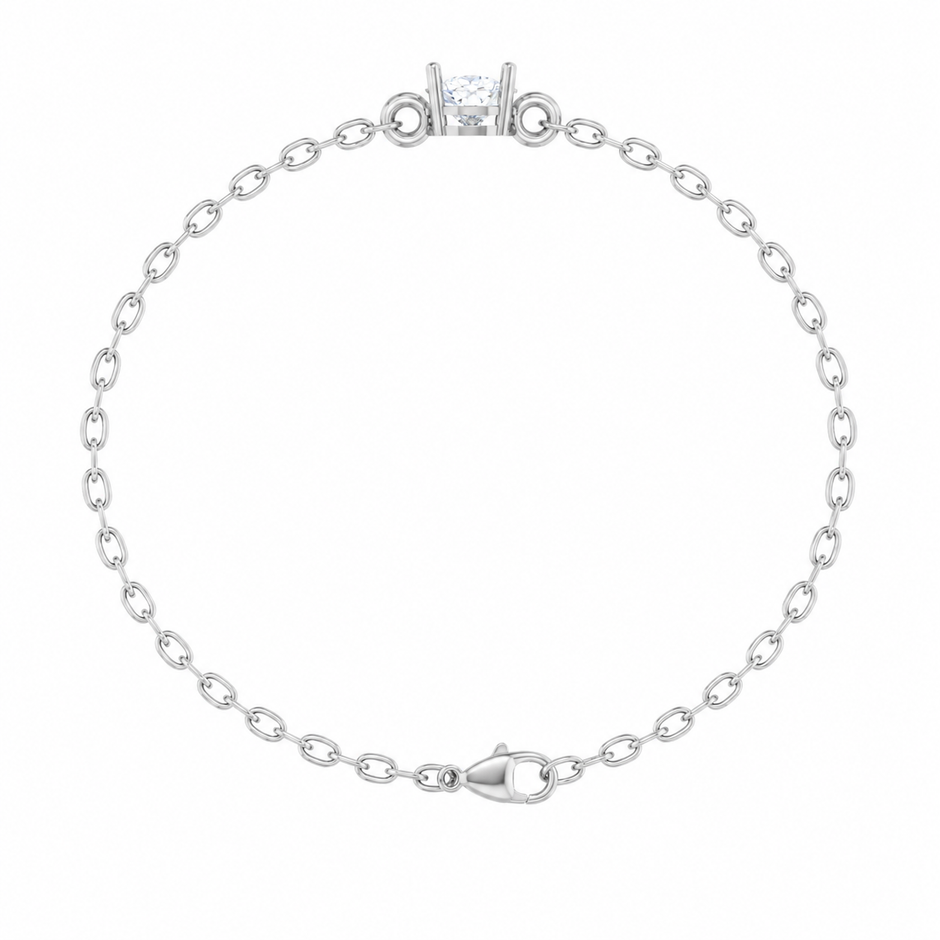 Celeste Solitaire Moissanite Bracelet