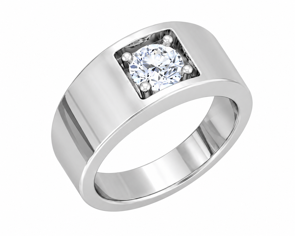 Gentlemen Collection - Regal Solitaire Men's Ring