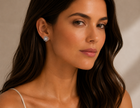 Flora Radiance Moissanite Stud Earrings