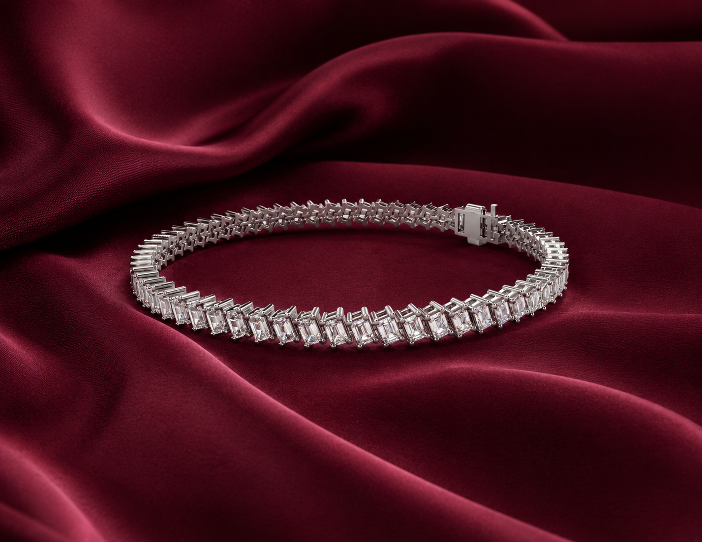 Solitaire Collection - Celeste Eternity Moissanite Tennis Bracelet