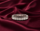 Eternelle Oval Moissanite Band Ring