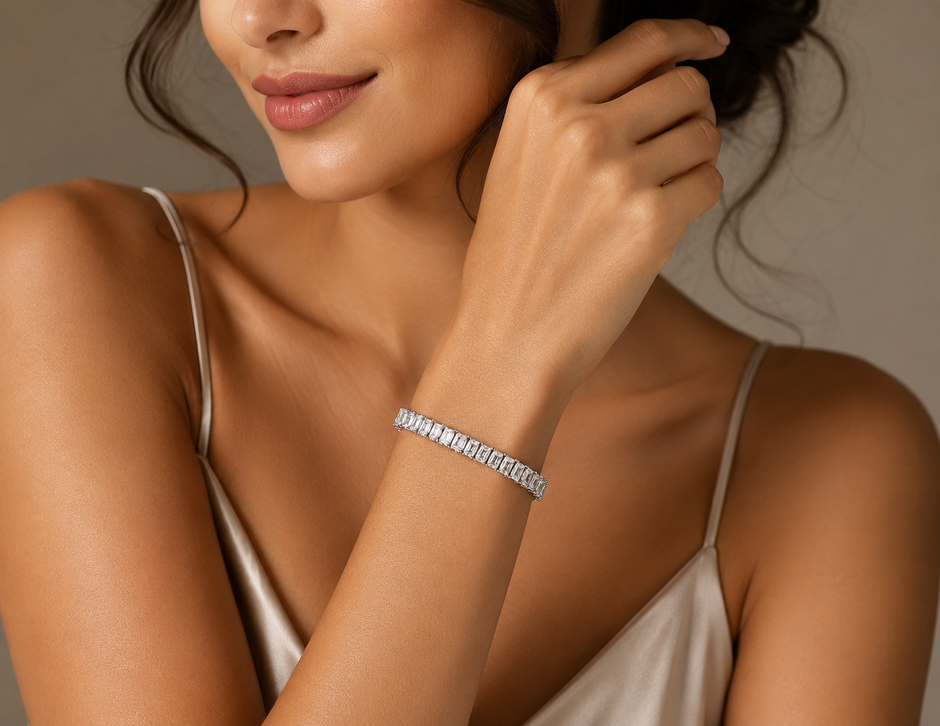 Solitaire Collection - Celeste Eternity Moissanite Tennis Bracelet