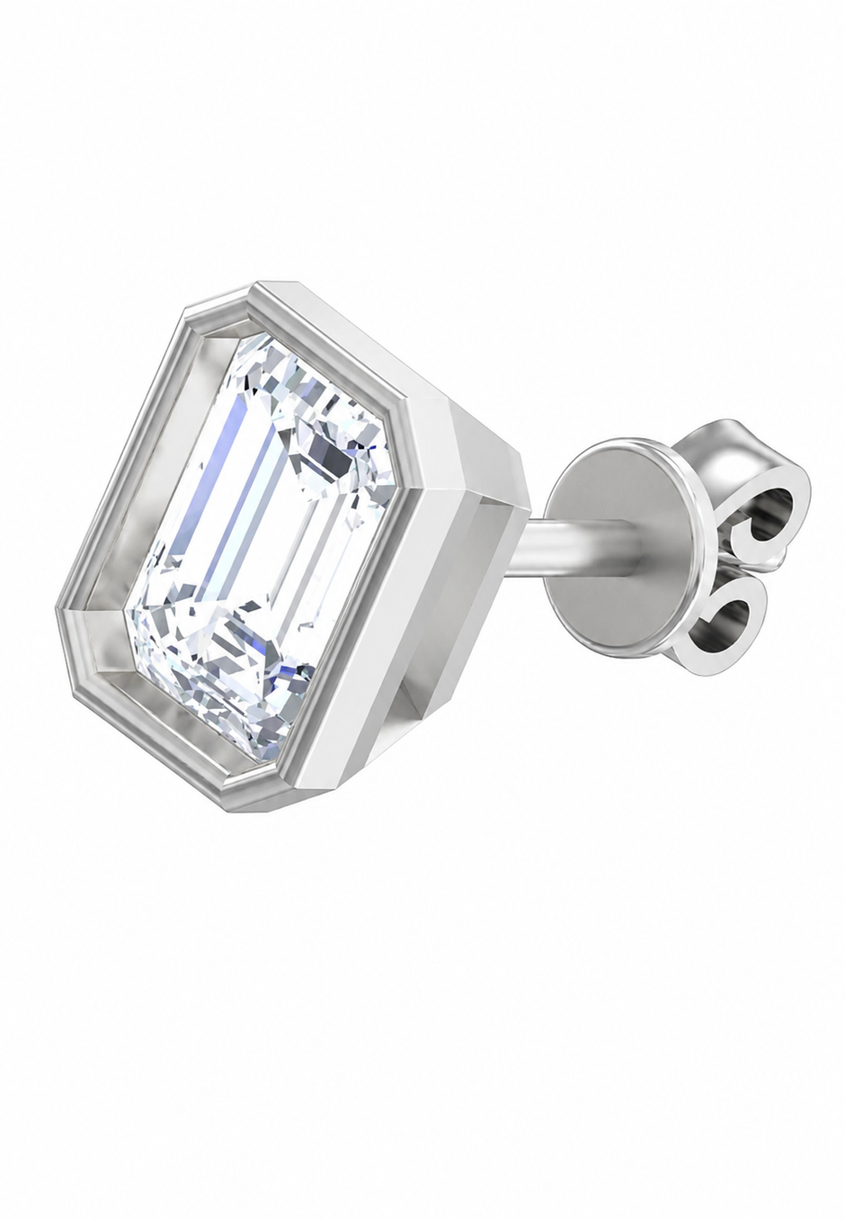 Imperial Emerald Moissanite Stud Earrings
