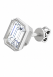 Imperial Emerald Moissanite Stud Earrings