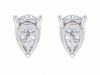 Amora Heart Moissanite Stud Earrings