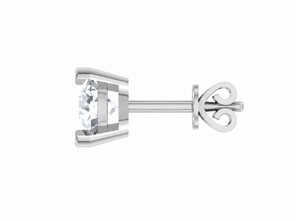 Eterna Oval Moissanite Stud Earrings