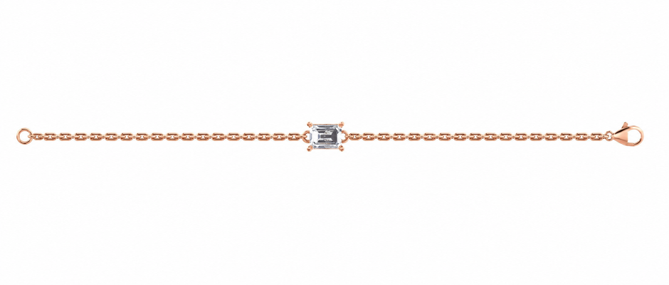 Rosé Éclat Moissanite Bracelet