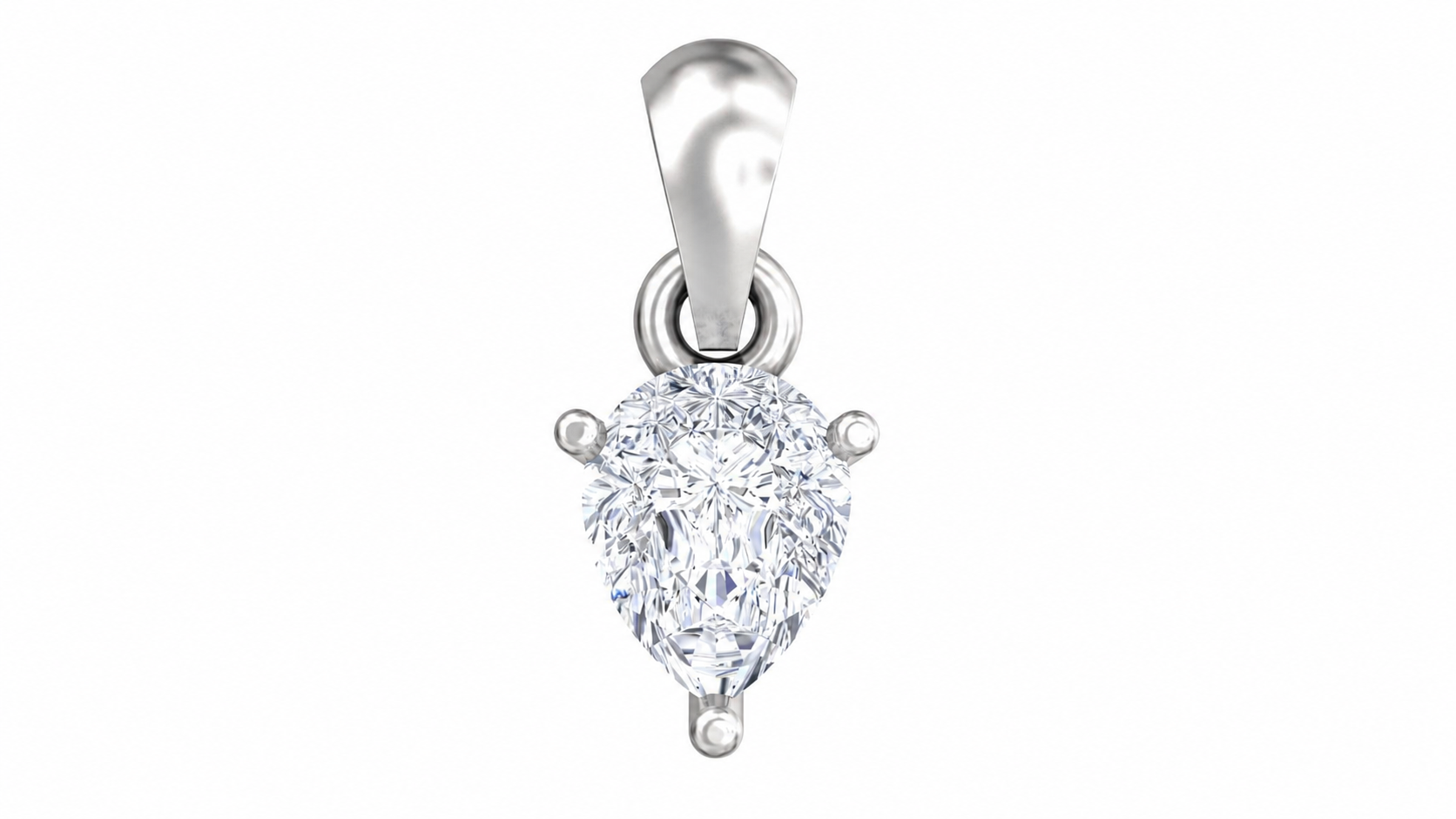 Solitaire Collection - Luna Solitaire Moissanite Pendant