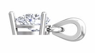 Solitaire Collection - Luna Solitaire Moissanite Pendant
