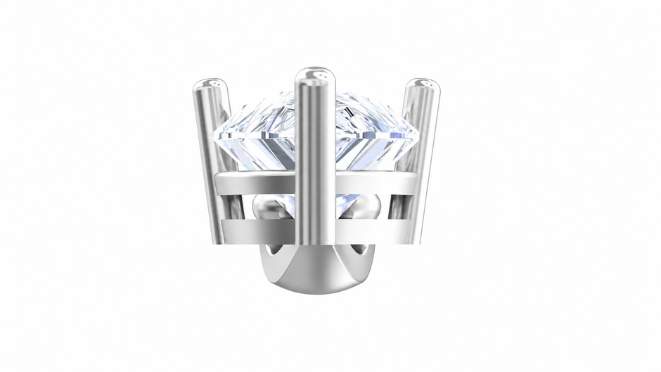 Solitaire Collection - Luna Solitaire Moissanite Pendant