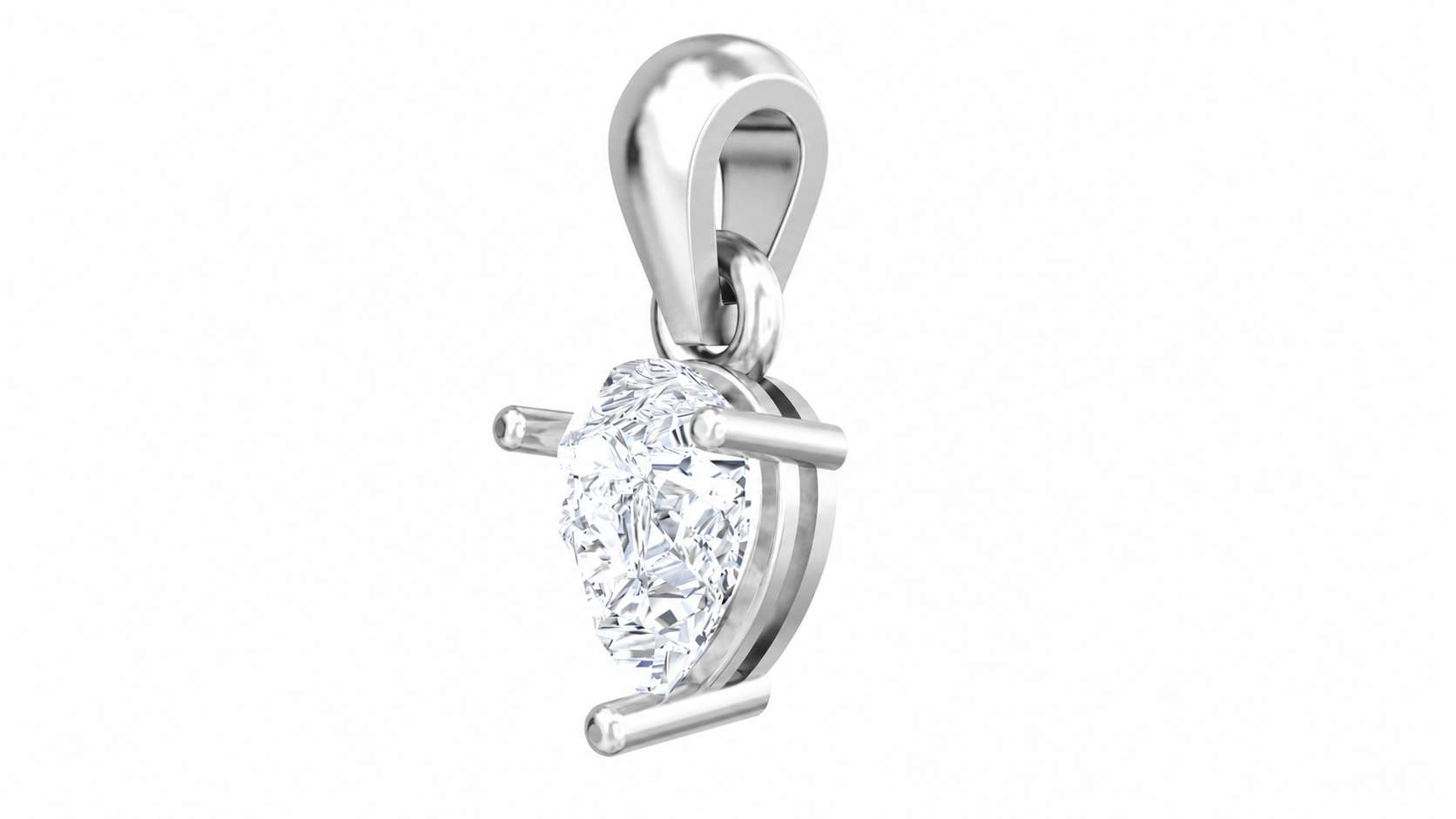 Solitaire Collection - Luna Solitaire Moissanite Pendant
