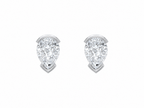Seraphina Pear Moissanite Stud Earrings