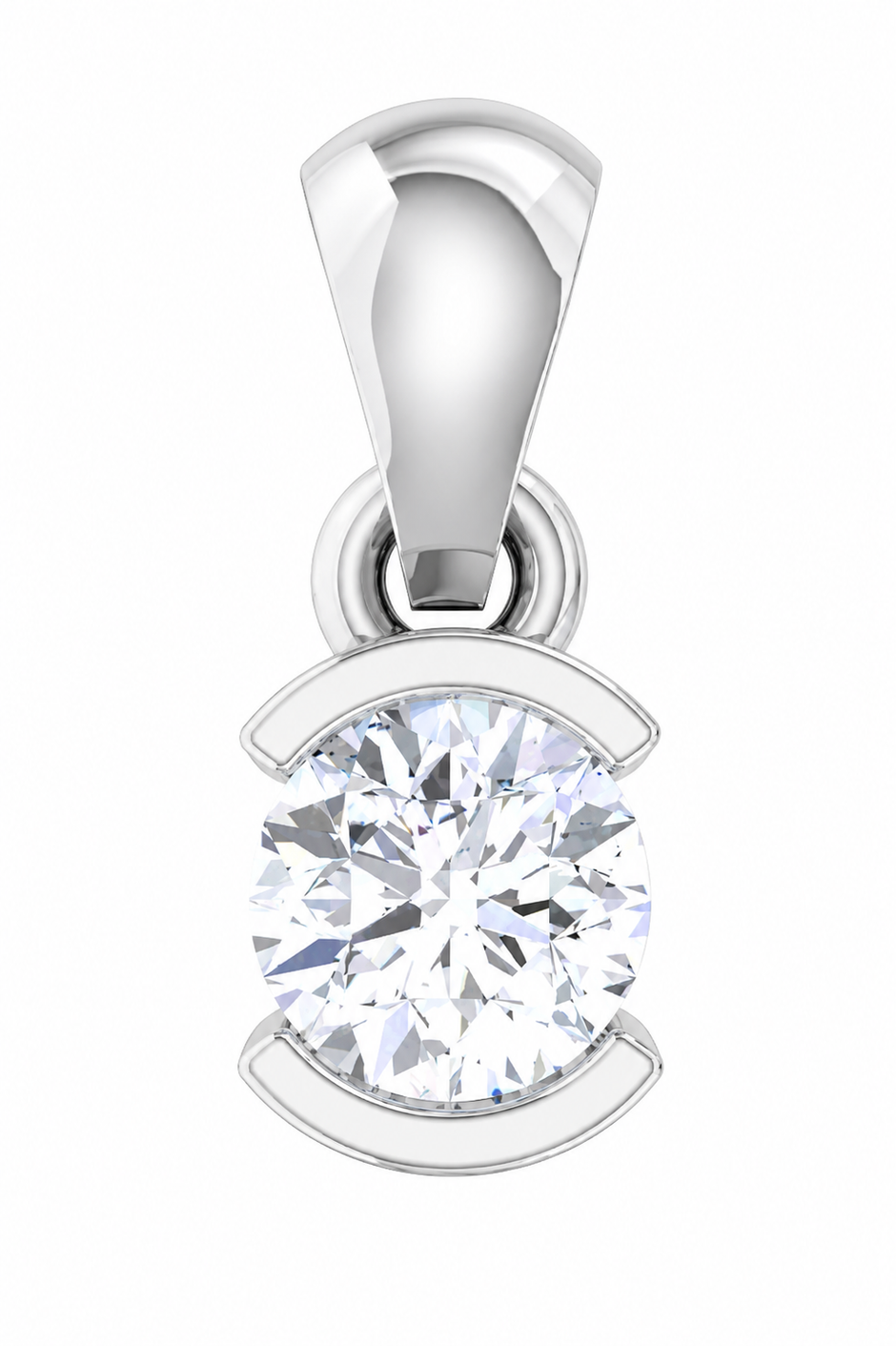 Solitaire Collection - Nova Embrace Moissanite Pendant