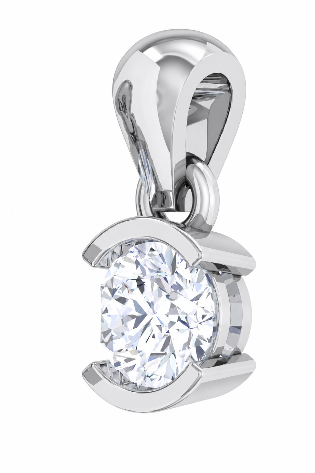 Solitaire Collection - Nova Embrace Moissanite Pendant
