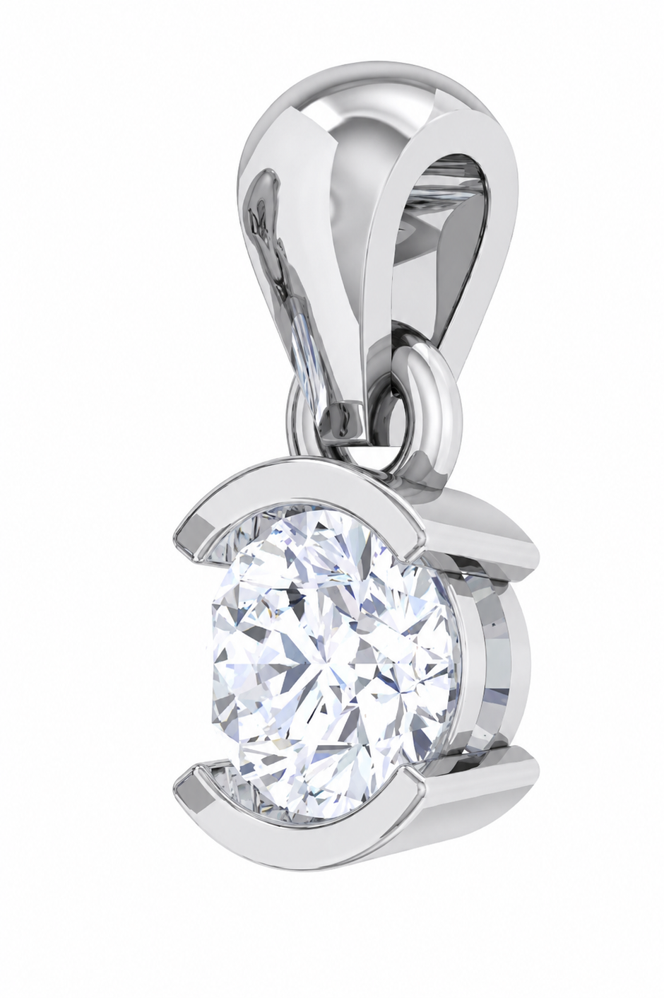 Solitaire Collection - Nova Embrace Moissanite Pendant