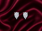 Amora Heart Moissanite Stud Earrings