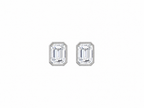 Imperial Emerald Moissanite Stud Earrings